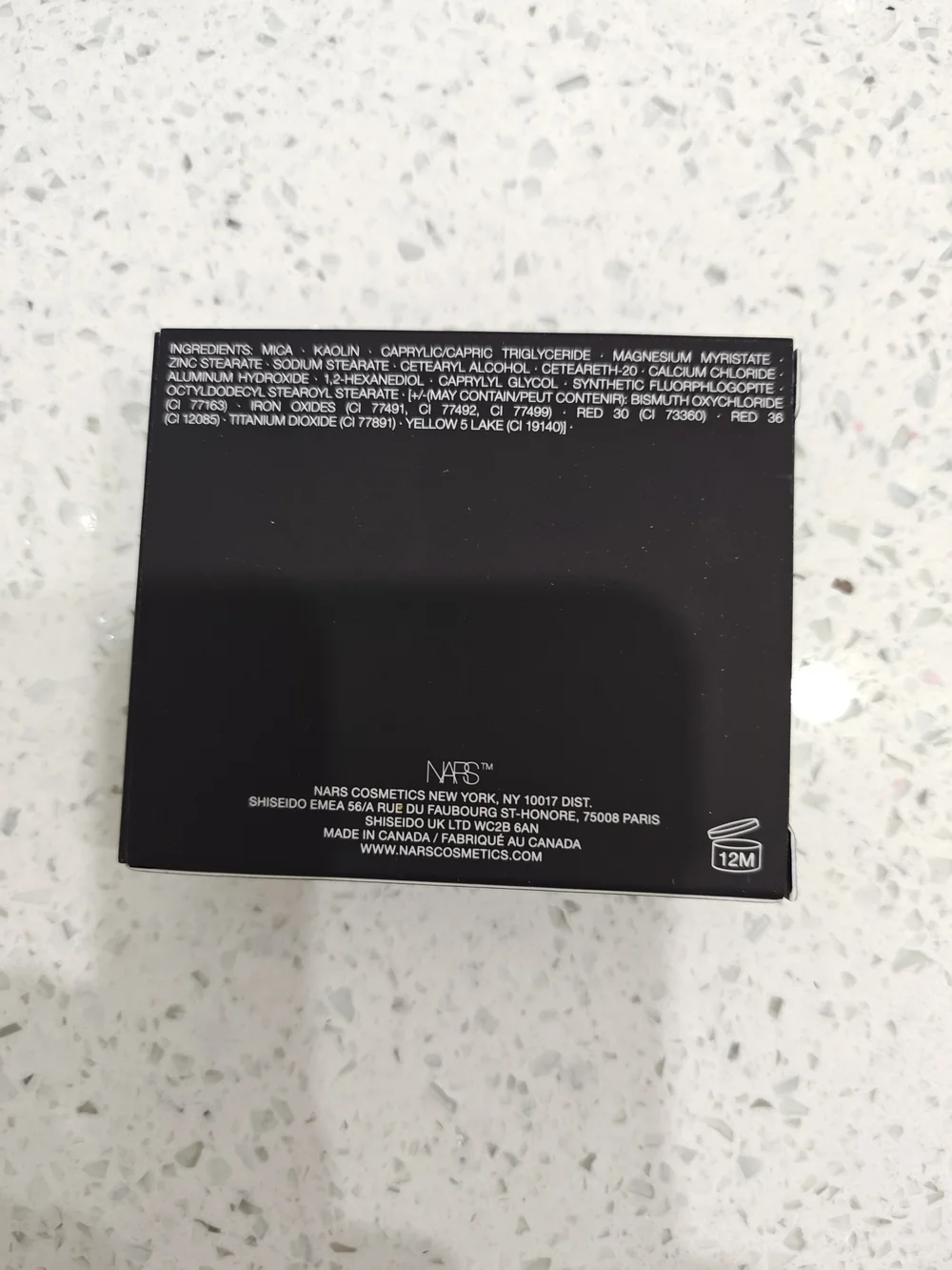 NARS Powder Blush Compact Refillable Packaging In Shade Forbidden